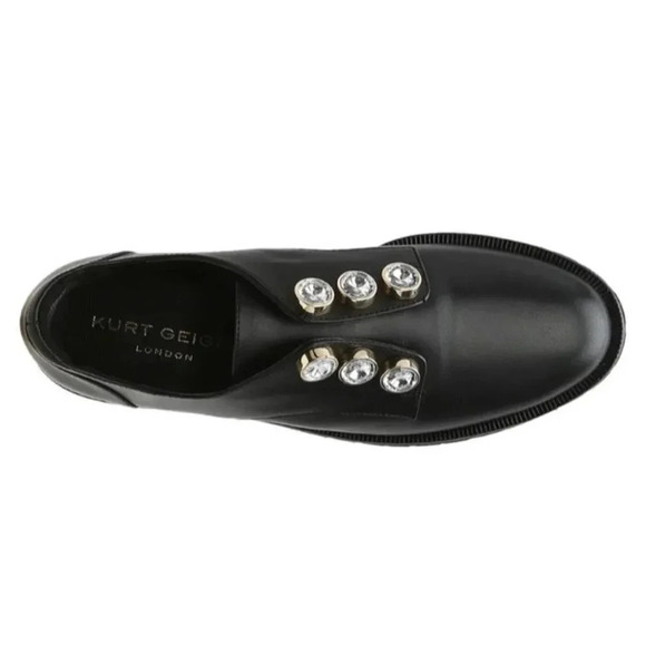 Kurt Geiger Bax Slip On Oxford Shoes Women’s 38 in Black - Picture 2 of 11